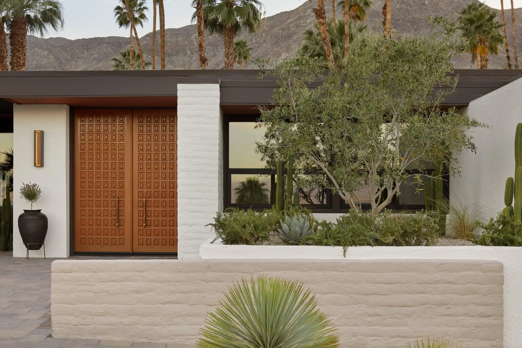 Palm Springs desert landscape at dusk by La Riviera Studios
