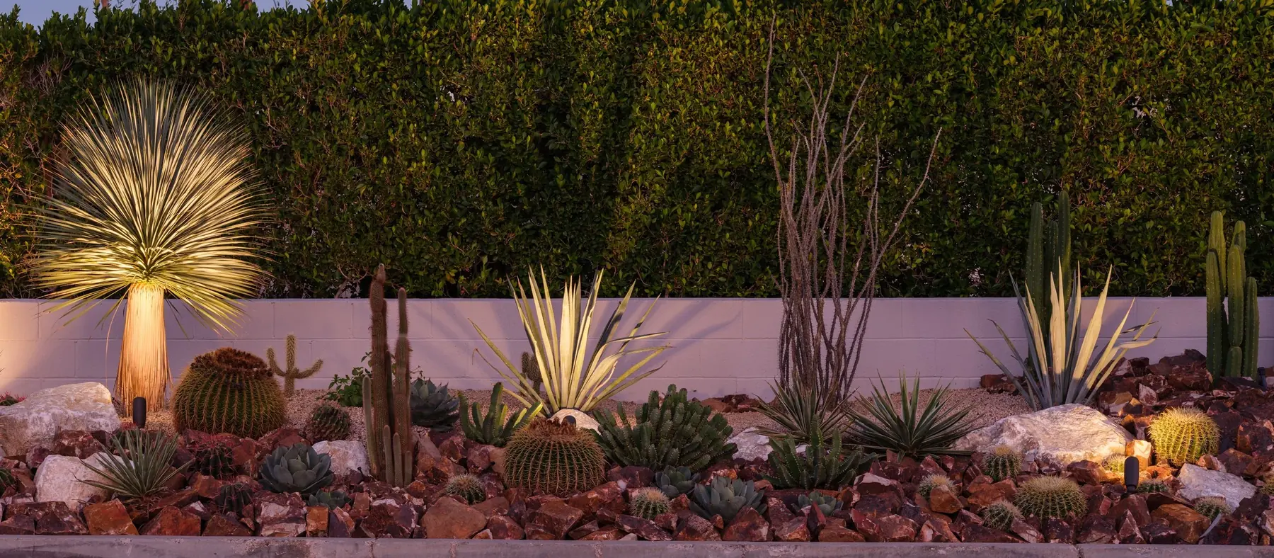 Cactus Shield outdoor living in Coachella Valley, CA by La Riviera Studios