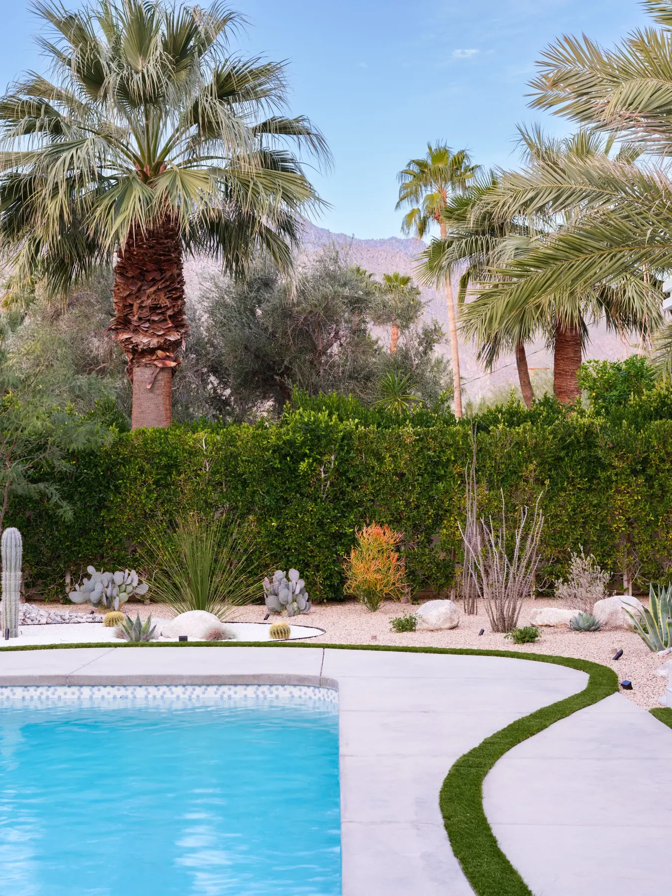 Desert Palm outdoor living in Coachella Valley, CA by La Riviera Studios