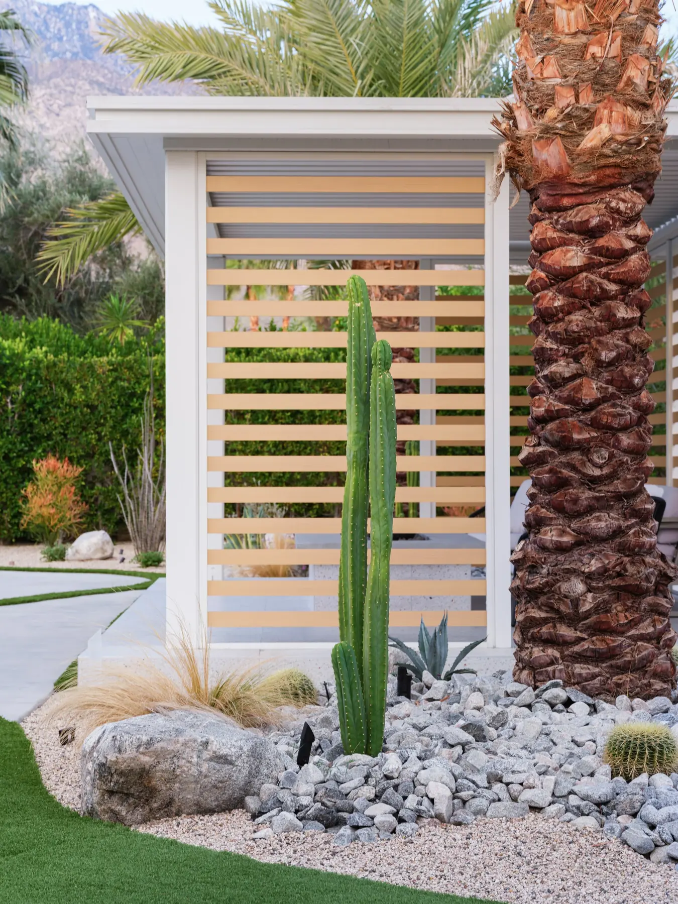 Desert Palm outdoor living in Coachella Valley, CA by La Riviera Studios