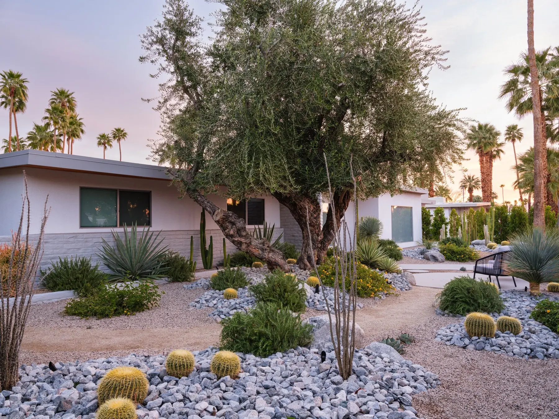 Desert Palm outdoor living in Coachella Valley, CA by La Riviera Studios