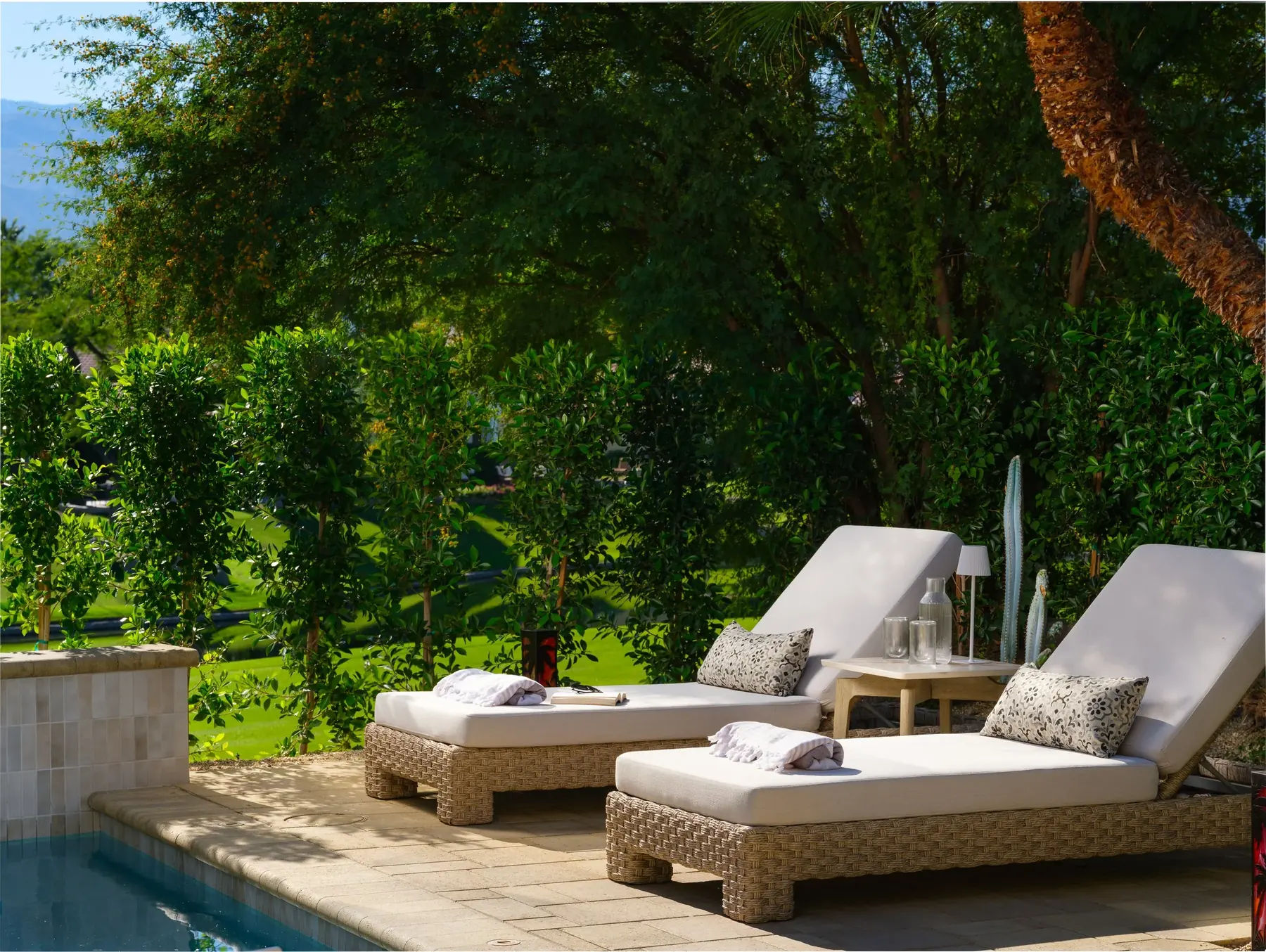 Rancho La Quinta outdoor living in La Quinta, CA by La Riviera Studios
