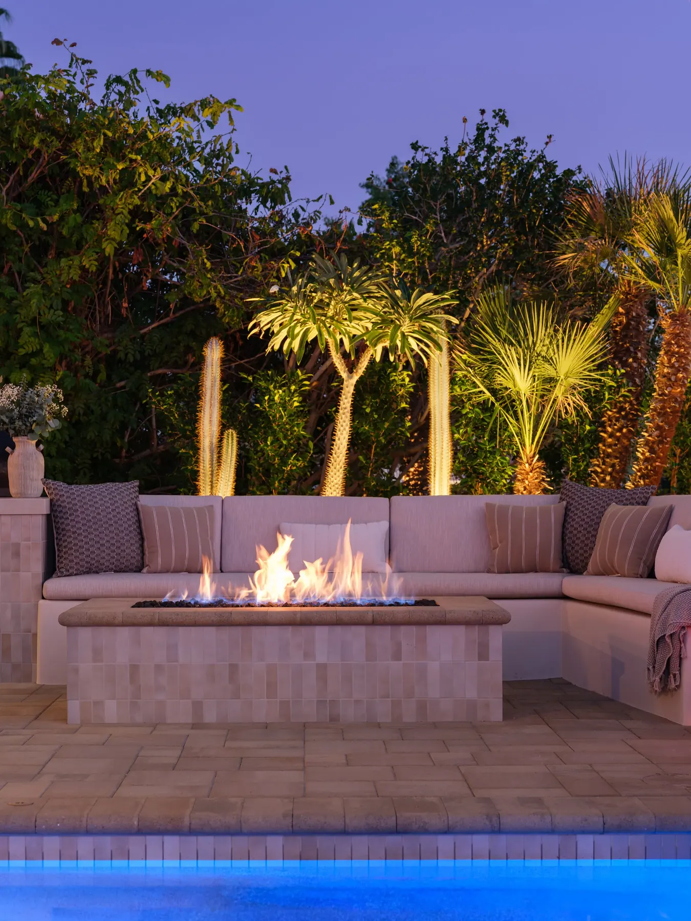 Rancho La Quinta outdoor living in La Quinta, CA by La Riviera Studios