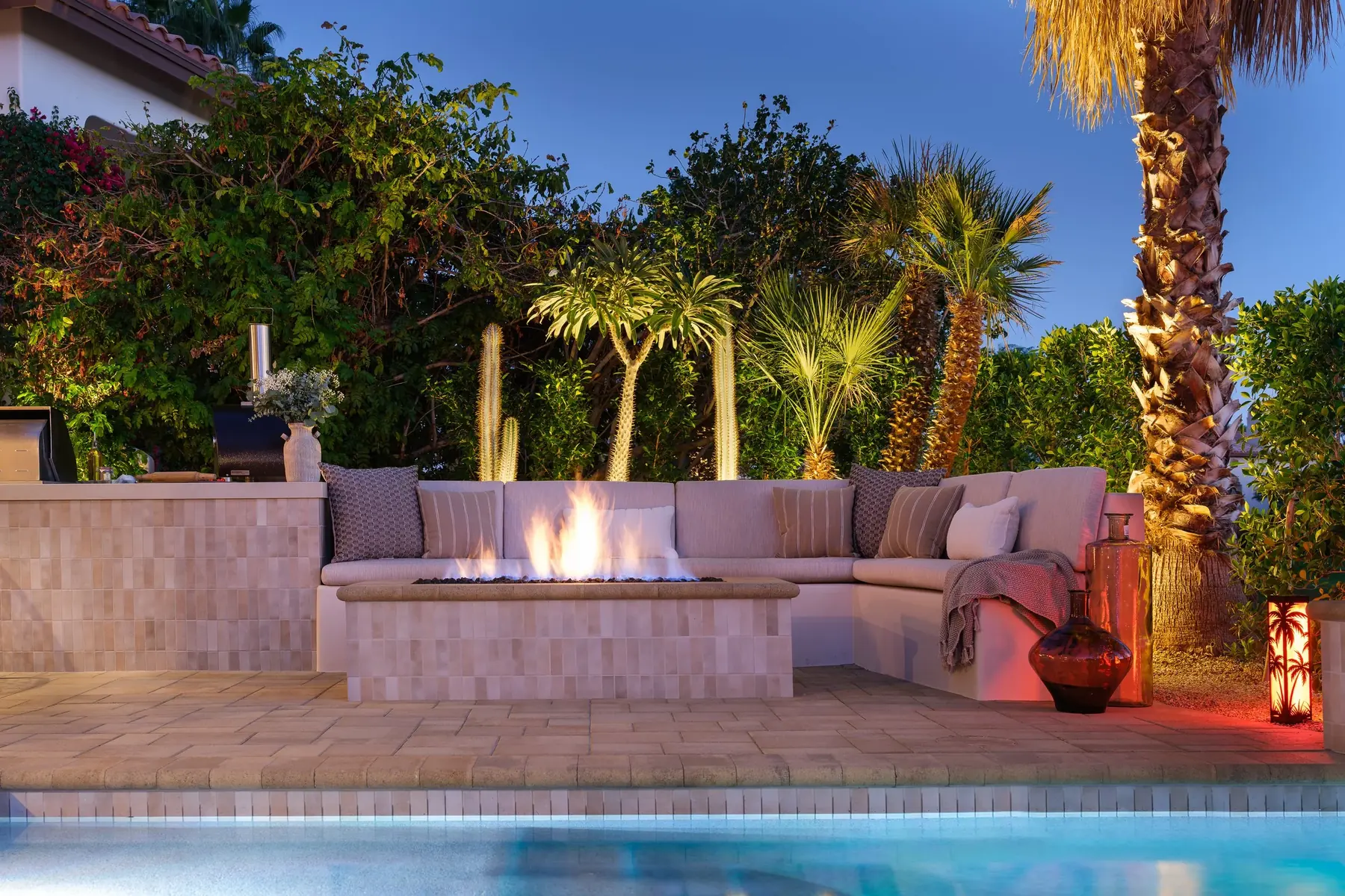 Rancho La Quinta outdoor living in La Quinta, CA by La Riviera Studios