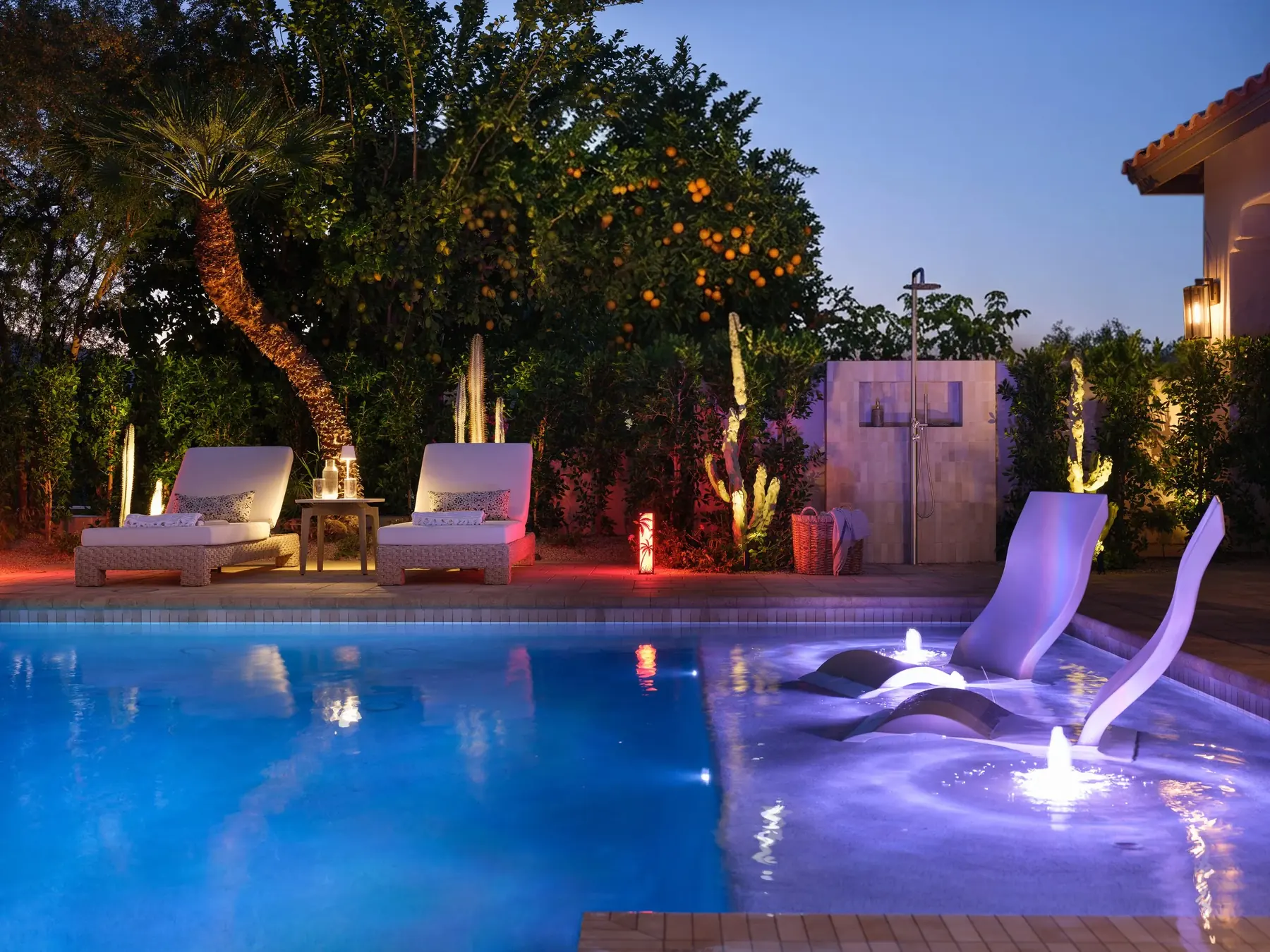 Rancho La Quinta outdoor living in La Quinta, CA by La Riviera Studios