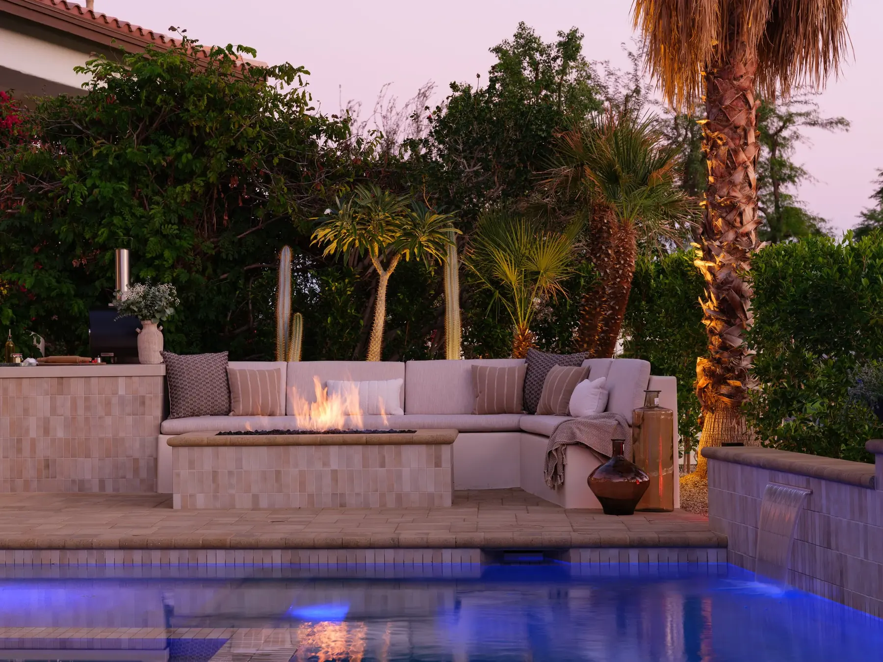 Rancho La Quinta outdoor living in La Quinta, CA by La Riviera Studios