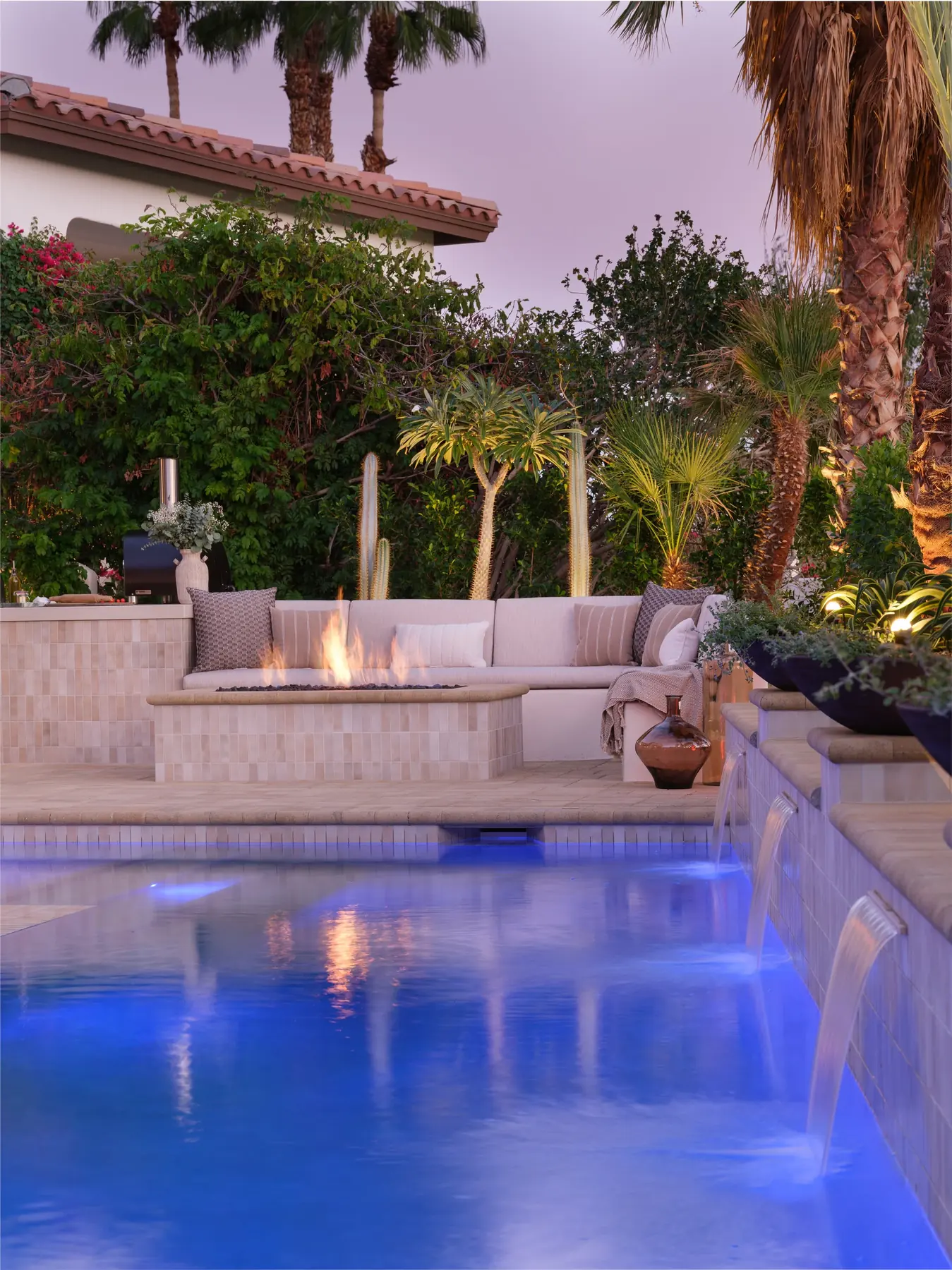 Rancho La Quinta outdoor living in La Quinta, CA by La Riviera Studios