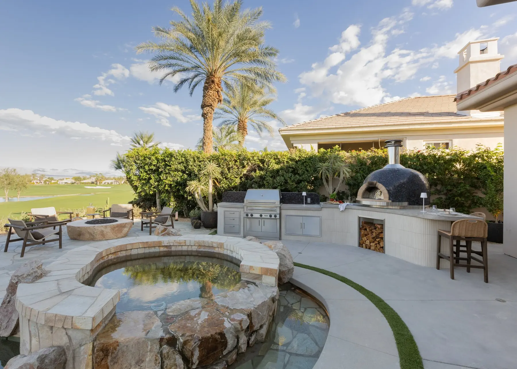 Via Talavera outdoor living in Coachella Valley, CA by La Riviera Studios