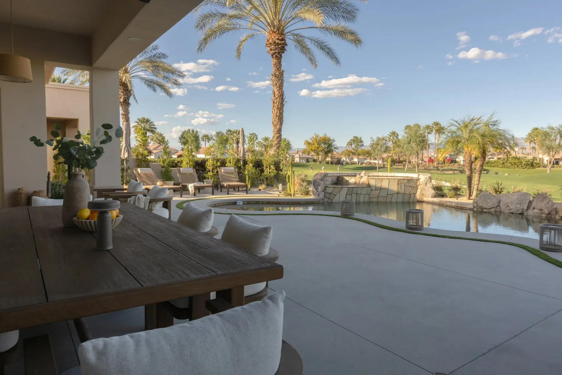 Via Talavera outdoor living in Coachella Valley, CA by La Riviera Studios