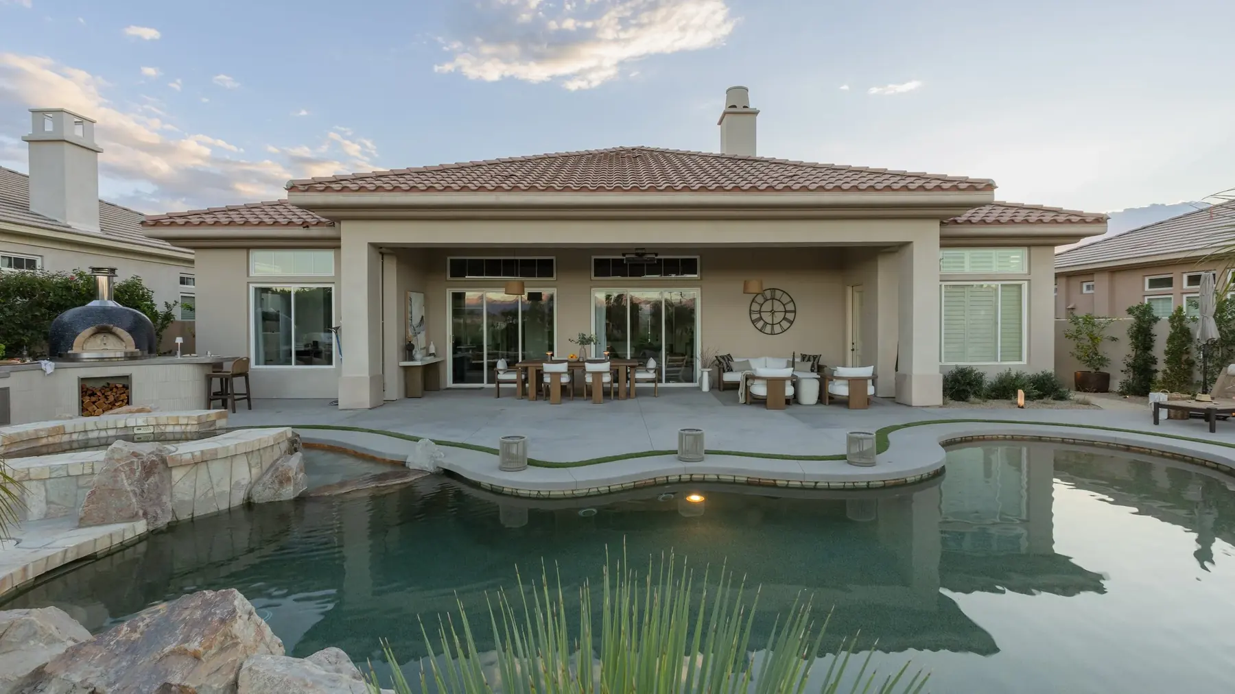 Via Talavera outdoor living in Coachella Valley, CA by La Riviera Studios