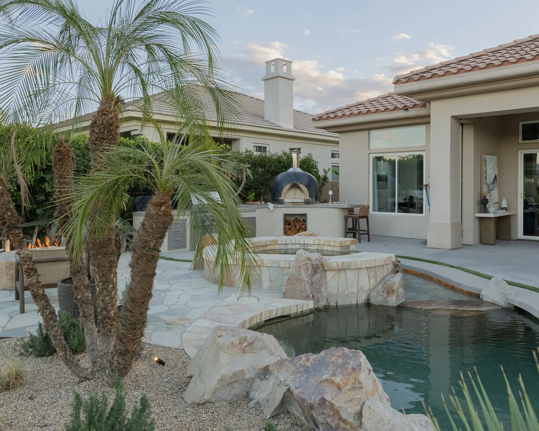 Via Talavera outdoor living in Coachella Valley, CA by La Riviera Studios