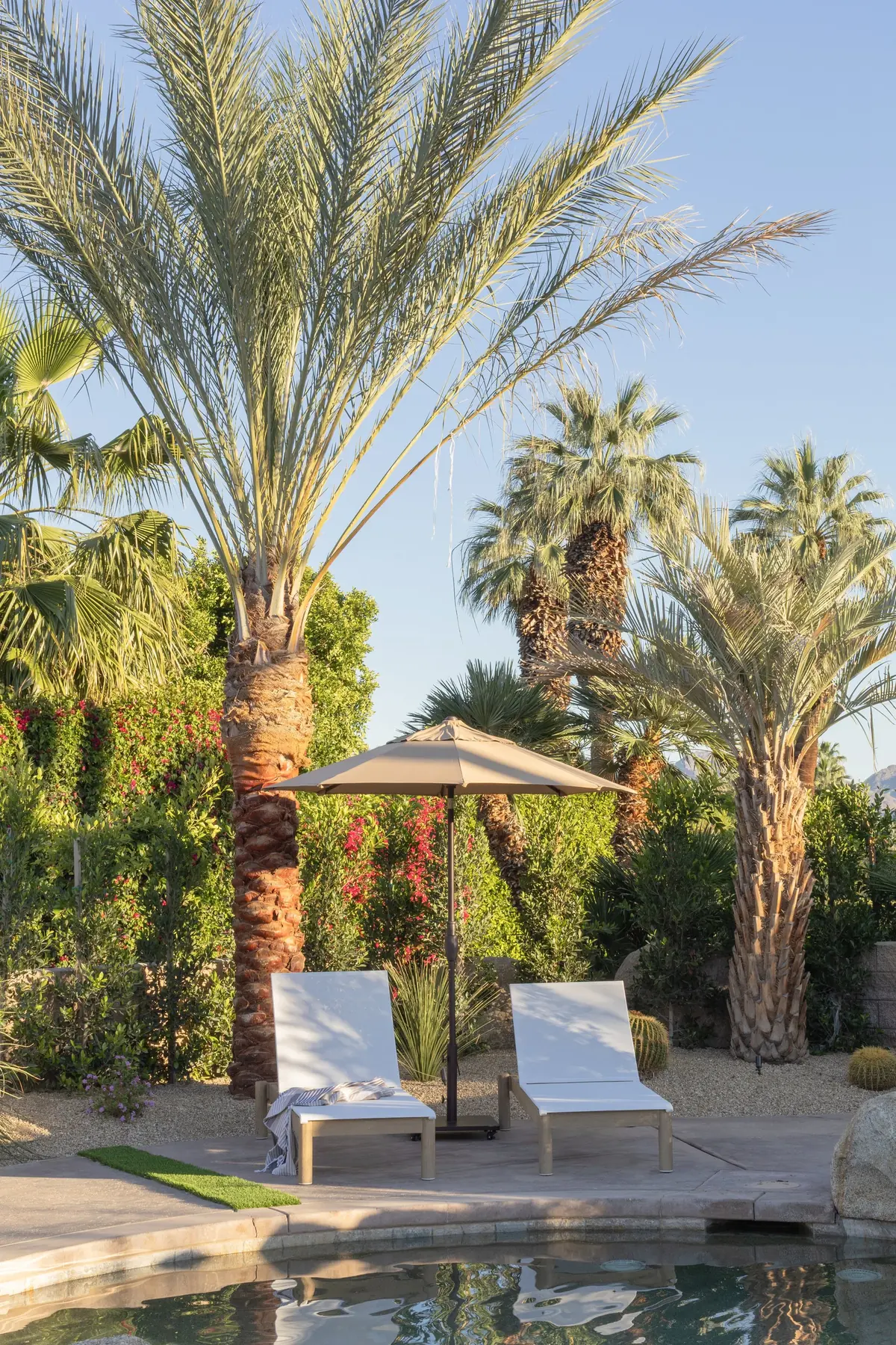 Thunderbird Terrace full-service outdoor living detail in Rancho Mirage, CA by La Riviera Studios