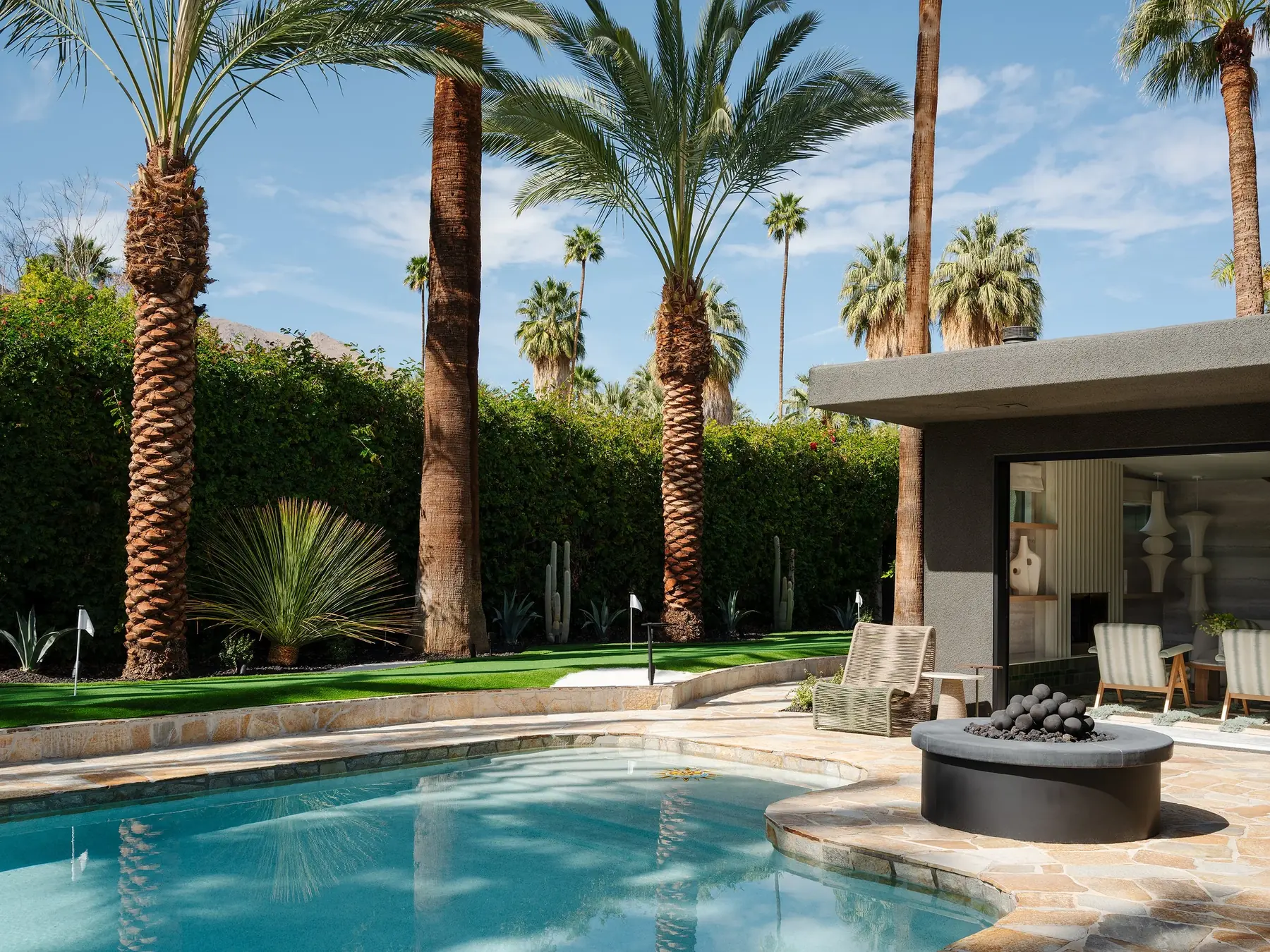 West House outdoor living in Coachella Valley, CA by La Riviera Studios