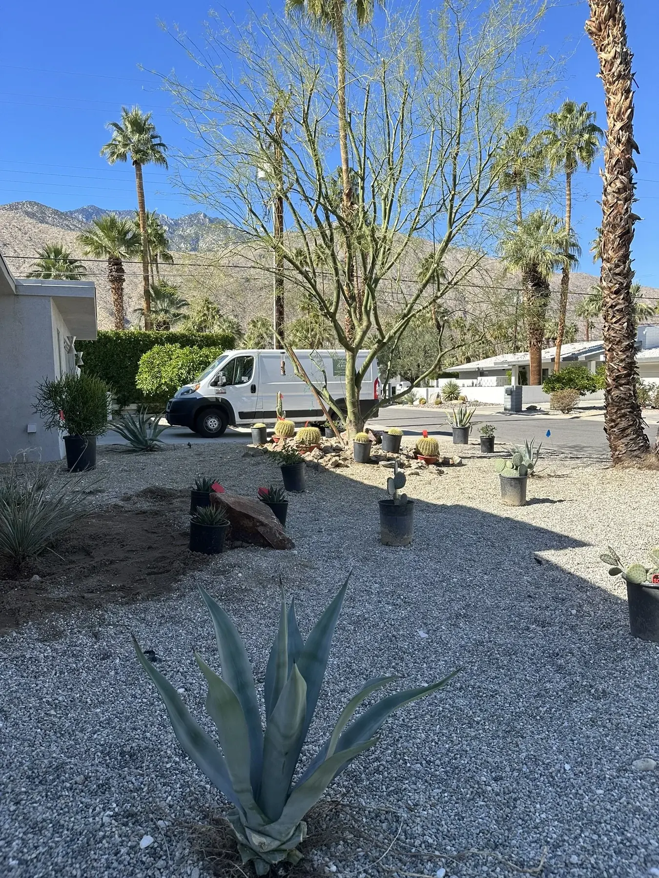 Casa Miguel outdoor living in Palm Springs, CA by La Riviera Studios