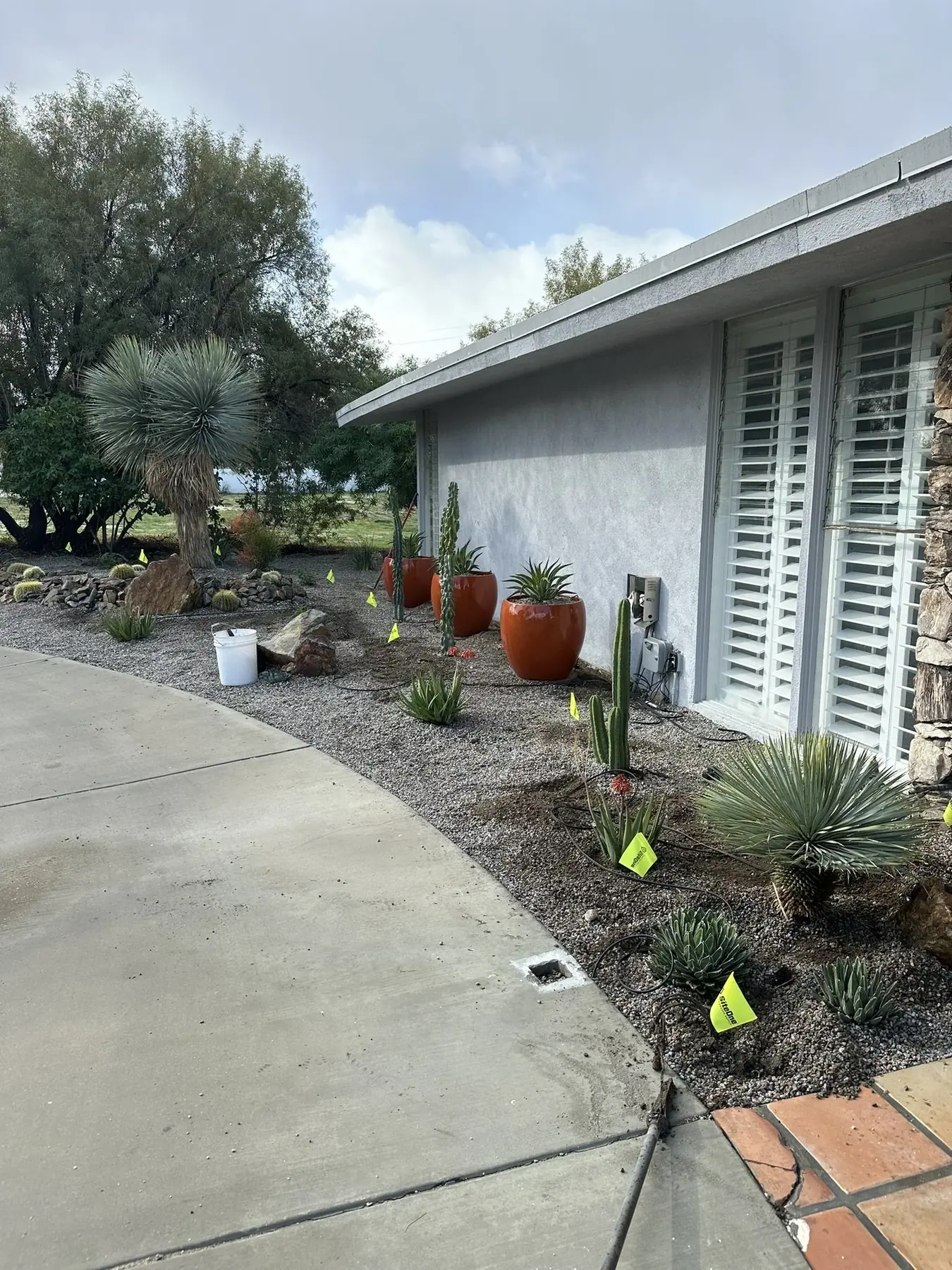 Casa Miguel outdoor living in Palm Springs, CA by La Riviera Studios